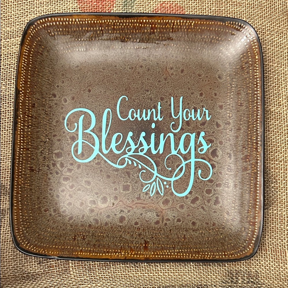 Hometrends Dinner plate Count your Blessings